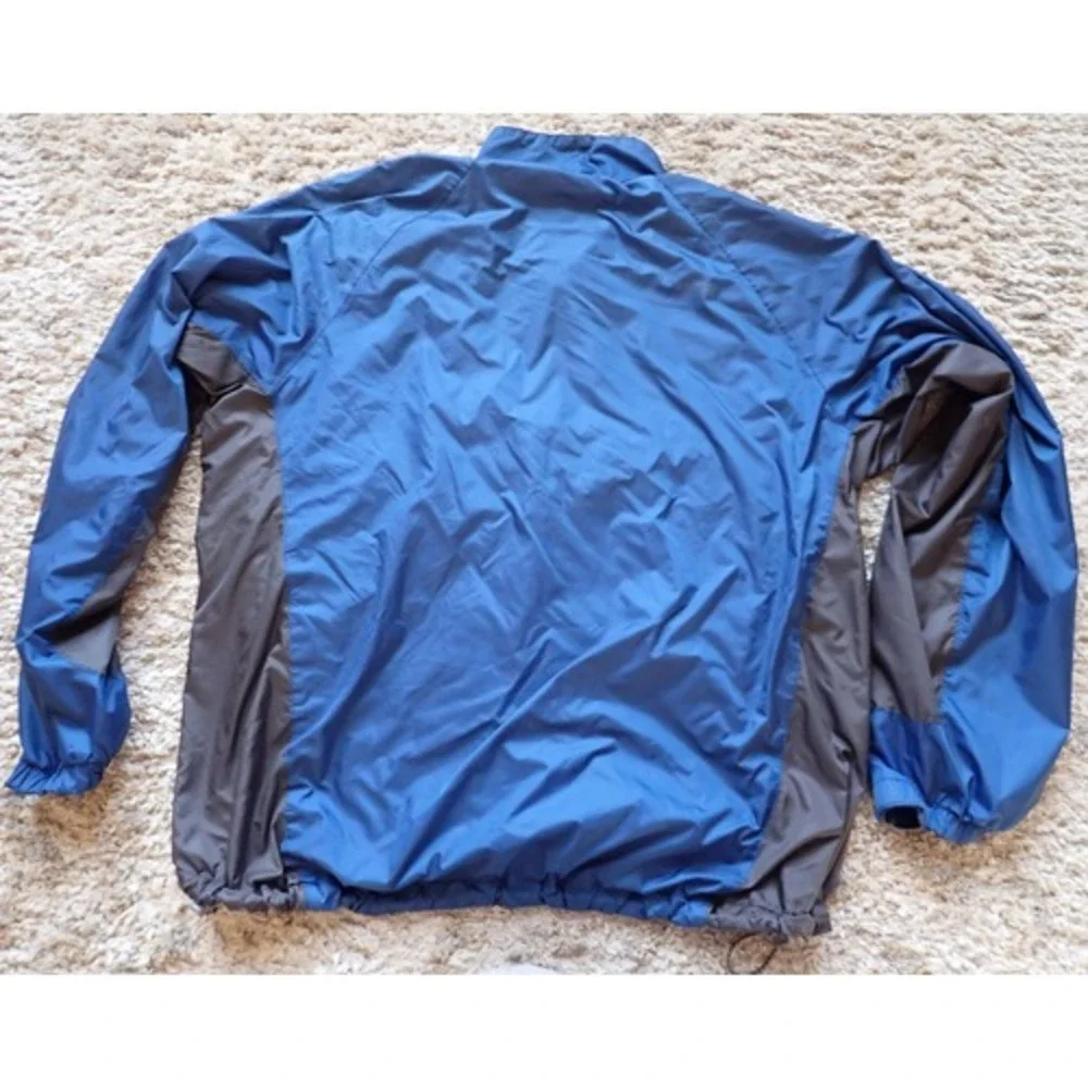 The North Face Windbreaker Jacket Mens XL Blue Excellent Packable Stow Pocket